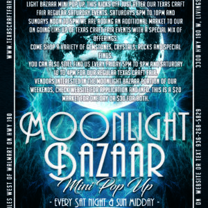 Moonlight Bazaar July 13th (Weekend)